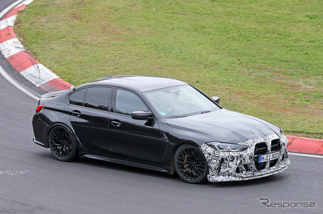 BMW M3 CS 新型プロトタイプ（スクープ写真）