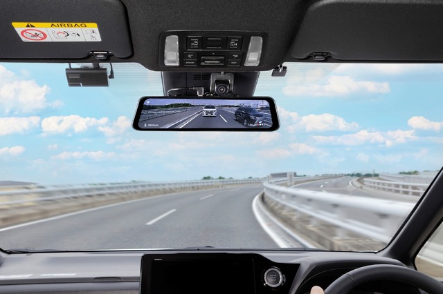 G-FACTORYから夜間駐車録画に強い赤外線車内カメラ付きで3カメラ搭載のドラレコ付きスマートルームミラー「H63S Pro」が新発売