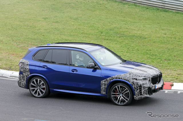 BMW X5 M60i プロトタイプ（スクープ写真）