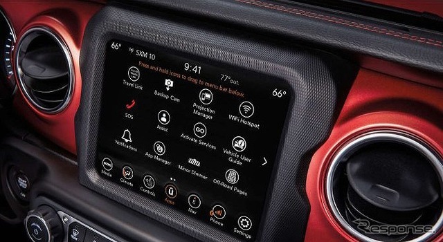 Apple CarPlay/Android Auto対応のオーディオナビゲーションシステム「Uconnect」