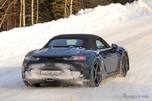 ポルシェ ボクスターEV プロトタイプ（スクープ写真）