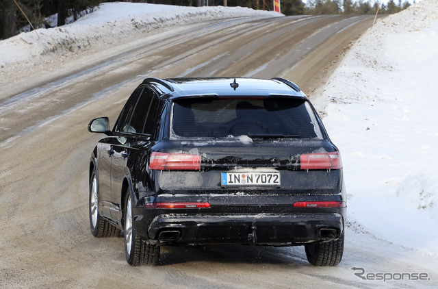 アウディ Q7 改良新型プロトタイプ（スクープ写真）