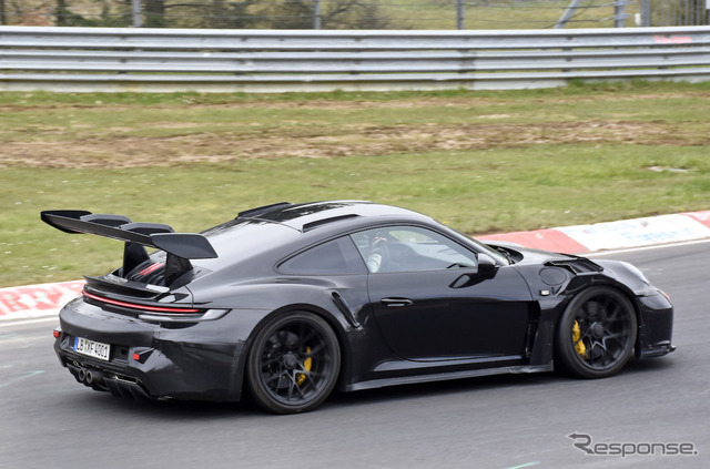 ポルシェ 911 GT2 RS 次期型プロトタイプ（スクープ写真）