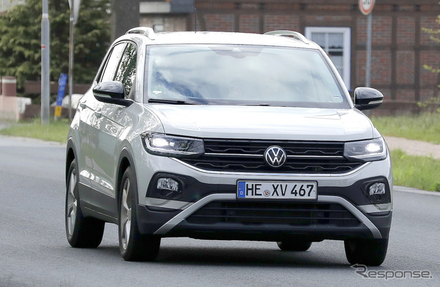 VW T-Cross 改良新型プロトタイプ（スクープ写真）