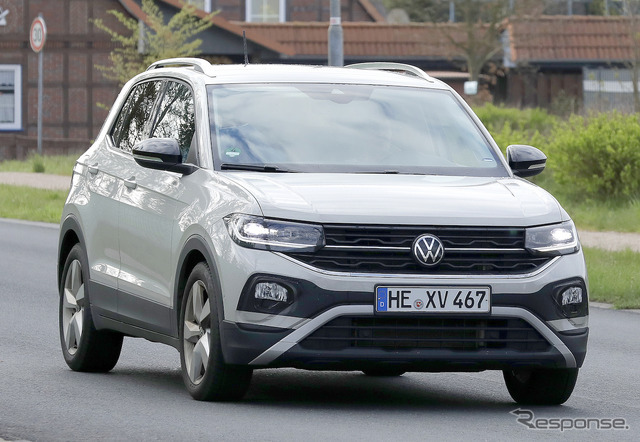 VW T-Cross 改良新型プロトタイプ（スクープ写真）