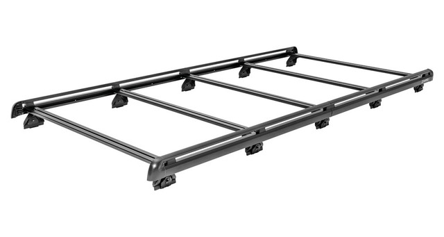 ハイエース専用、全高を2.1m以下におさえたローダウンルーフラック「INNO ローダウンラック」が新発売