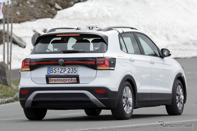 VW T-Cross 改良新型プロトタイプ（スクープ写真）