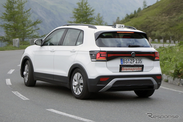VW T-Cross 改良新型プロトタイプ（スクープ写真）