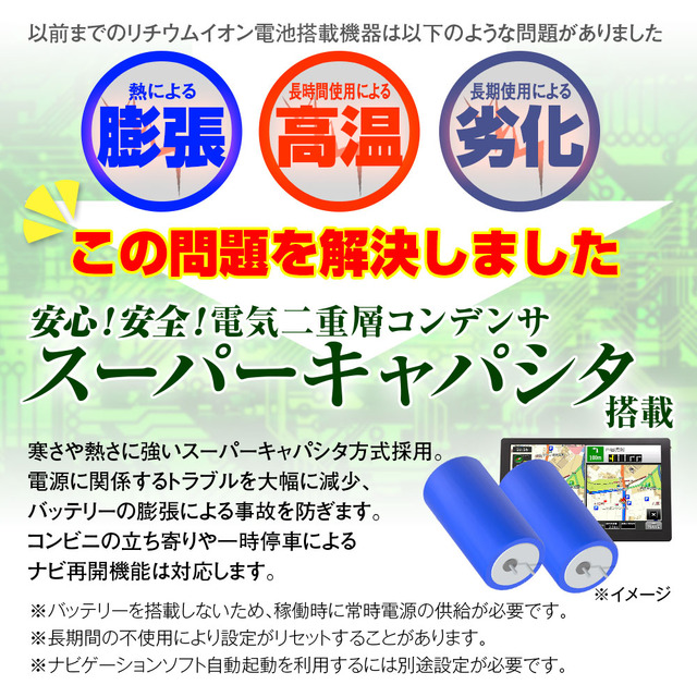 スーパーキャパシタを搭載