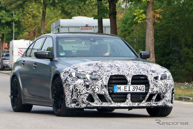 BMW M3セダン 改良新型プロトタイプ（スクープ写真）
