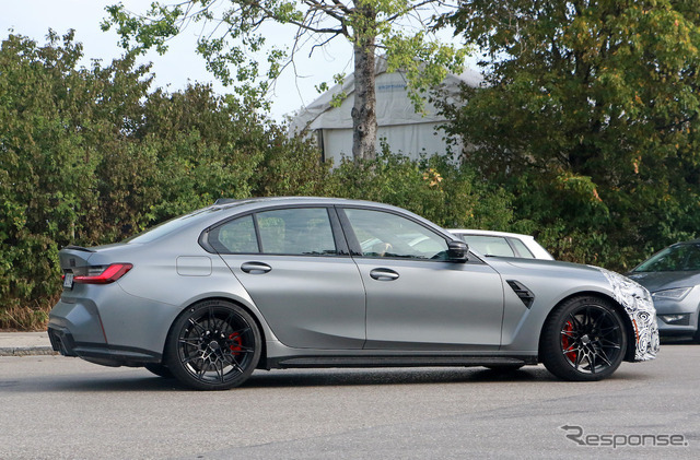 BMW M3セダン 改良新型プロトタイプ（スクープ写真）