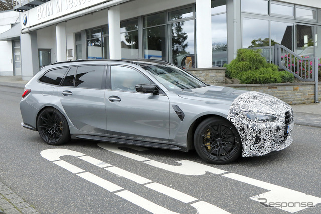 BMW M3ツーリング 改良新型プロトタイプ（スクープ写真）