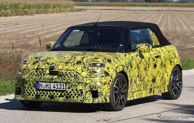 MINI コンバーチブル JCW 次期型プロトタイプ（スクープ写真）