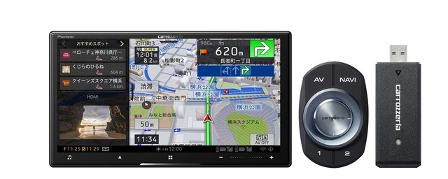 AVIC-CW912III-DC7V 型 HD/TV/DVD/CD/Bluetooth/USB/SD/ チューナー・AV 一体型メモリーナビゲーション ネットワークスティックセット