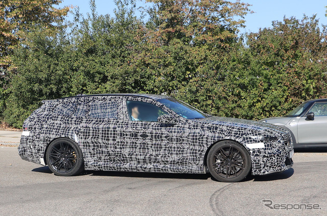 BMW M5ツーリング プロトタイプ（スクープ写真）