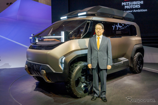『トライトン』が2024年より日本で発売決定！ 未来の『デリカ』も登場した三菱自動車…ジャパンモビリティショー2023