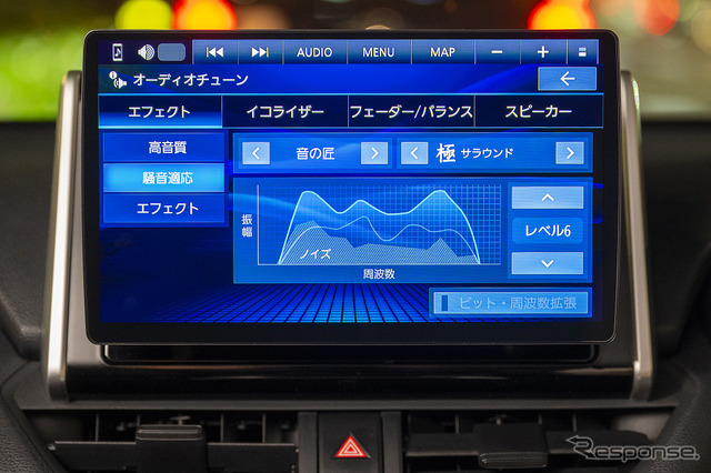 音の匠を始めとしたオーディオ機能も充実