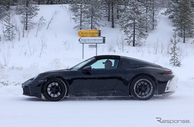 ポルシェ 911タルガ 改良新型プロトタイプ（スクープ写真）