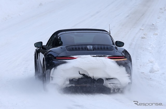 ポルシェ 911タルガ 改良新型プロトタイプ（スクープ写真）