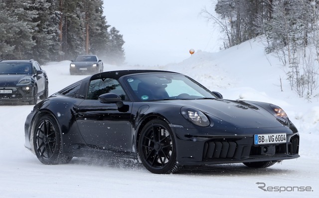 ポルシェ 911タルガ 改良新型プロトタイプ（スクープ写真）