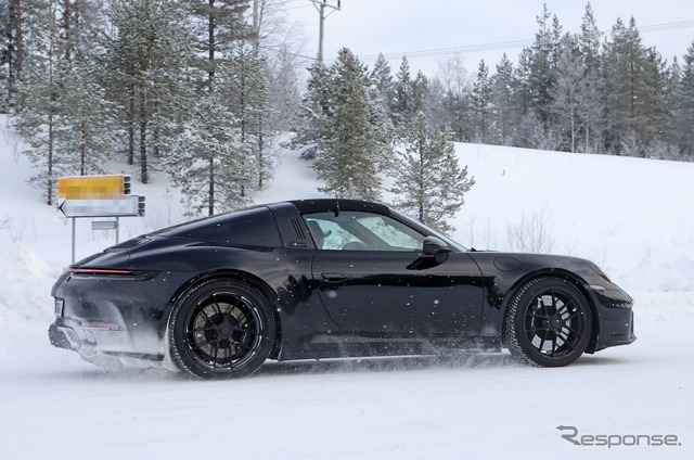 ポルシェ 911タルガ 改良新型プロトタイプ（スクープ写真）