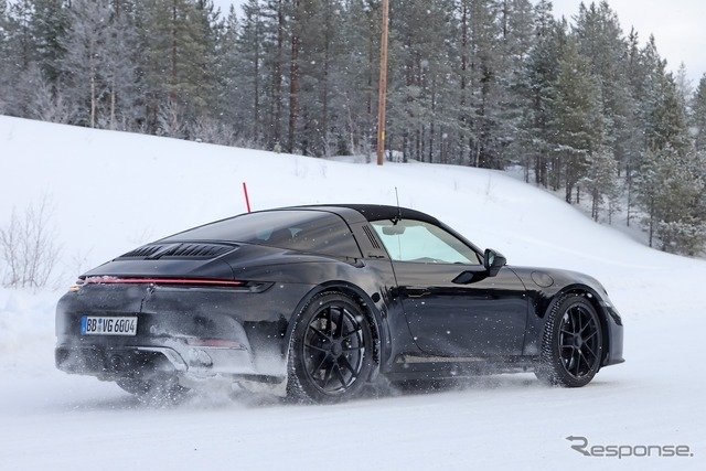 ポルシェ 911タルガ 改良新型プロトタイプ（スクープ写真）