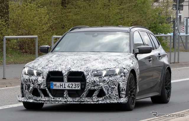BMW M3 CS ツーリング プロトタイプ（スクープ写真）