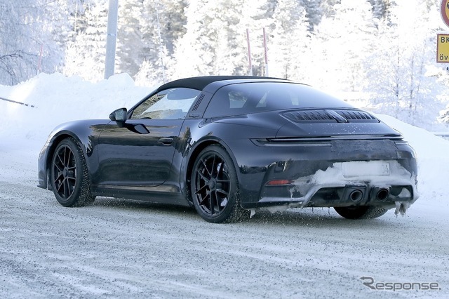 ポルシェ 911 タルガ 改良新型（スクープ写真）