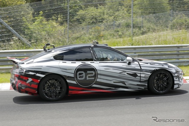 シャオミ SU7 超高性能モデルのプロトタイプ（スクープ写真）