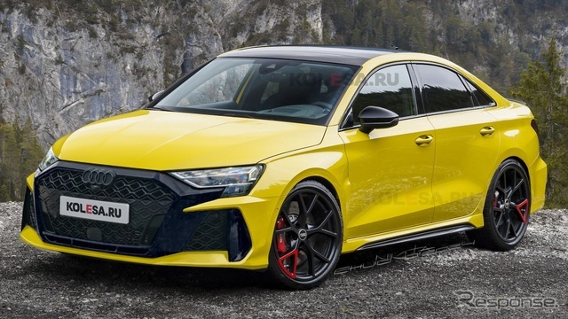 アウディ RS 3 セダン 改良新型（予想CG）