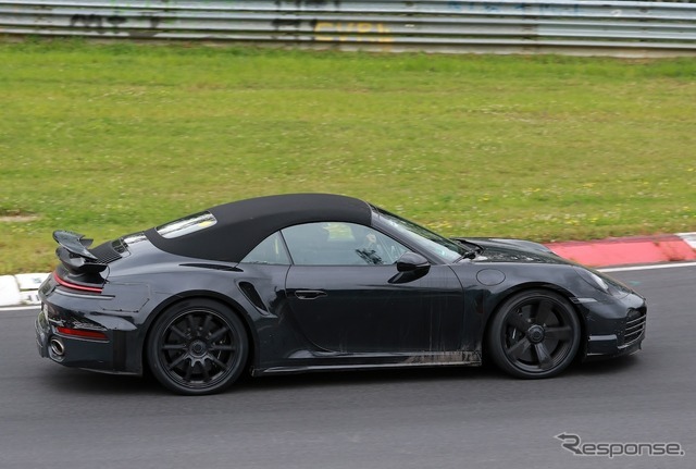 ポルシェ 911 ターボSカブリオレ 改良新型のプロトタイプ