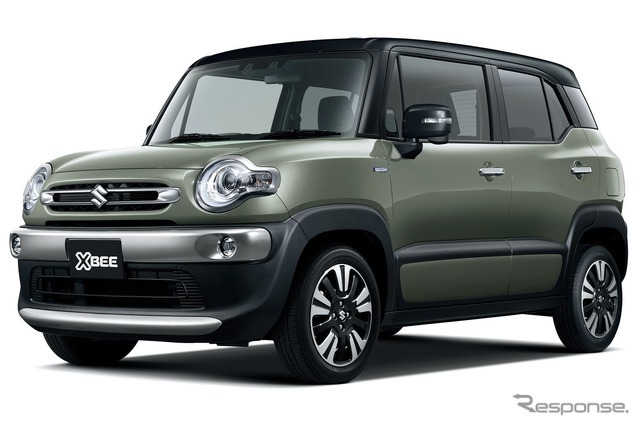 スズキ・クロスビー（TWO TONE）：タフカーキパールメタリック×ブラック2トーンルーフ