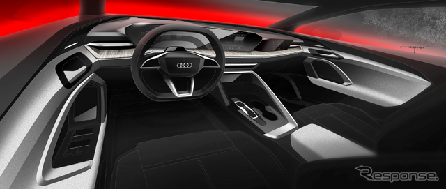 アウディ Q5 新型のデザインスケッチ