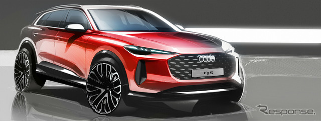 アウディ Q5 新型のデザインスケッチ