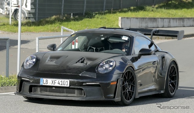 ポルシェ 911 GT3 RS 改良新型のプロトタイプ
