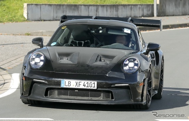 ポルシェ 911 GT3 RS 改良新型のプロトタイプ