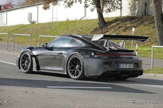 ポルシェ 911 GT3 RS 改良新型のプロトタイプ