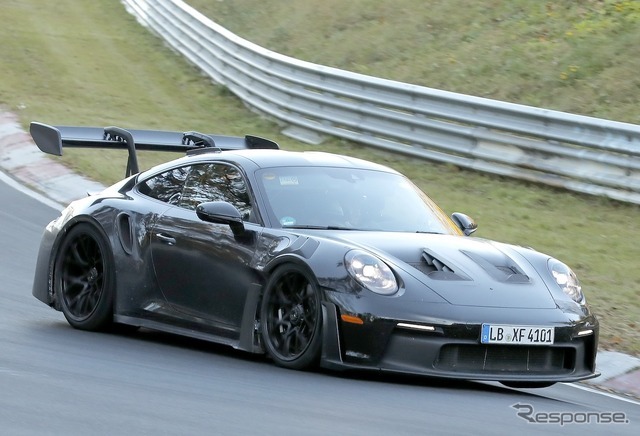 ポルシェ 911 GT3 RS 改良新型のプロトタイプ