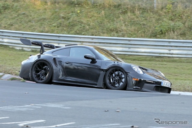 ポルシェ 911 GT3 RS 改良新型のプロトタイプ