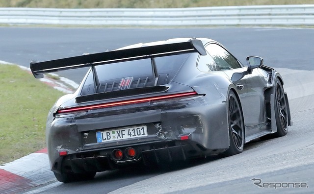 ポルシェ 911 GT3 RS 改良新型のプロトタイプ