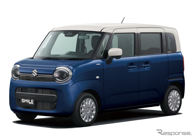 スズキ ワゴンR スマイル 一部仕様変更モデル（インディゴブルーメタリック2×ソフトベージュ2トーンルーフ）