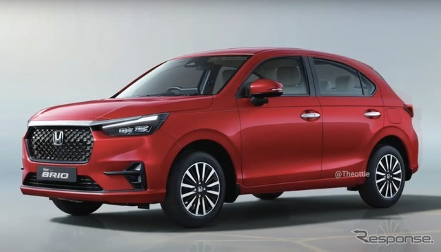 ホンダ ブリオ 次期型の予想CG