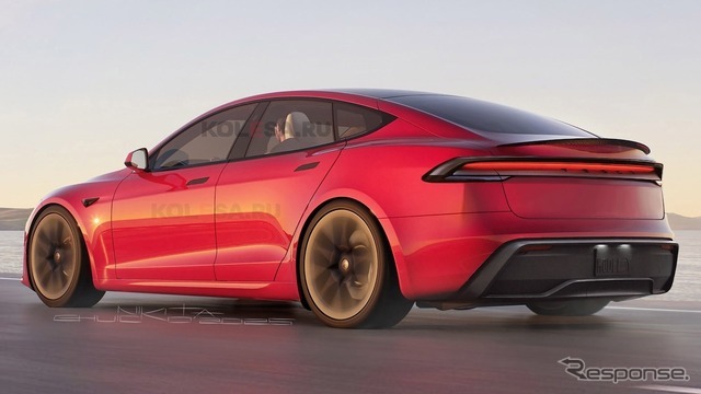 テスラ モデルS 改良新型の予想CG