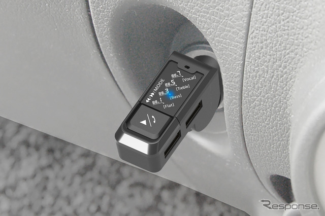 Kashimura・FMトランスミッター 4バンド USB2ポート（KD-272）