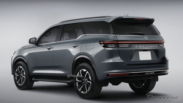 トヨタ フォーチュナー 次期型の予想CG
