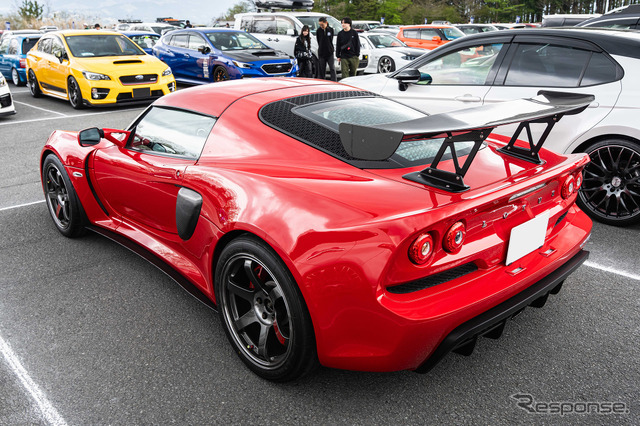 ロータス EXIGE × ボルクレーシング　TE37 SAGA SL…レイズファンミーティング