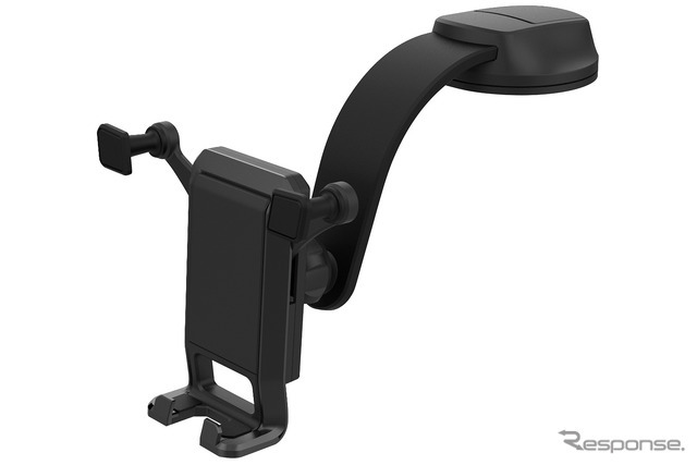 Kashimura・自重式スマホホルダー ローアングル吸盤取り付け（AT-106）