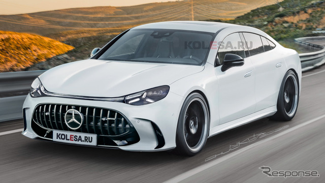 メルセデスAMG GT 4ドアEV の予想CG
