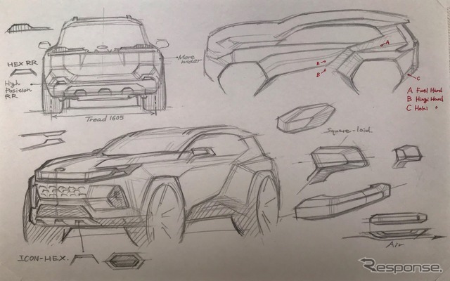 トヨタ RAV4 新型：エクステリアデザイン開発