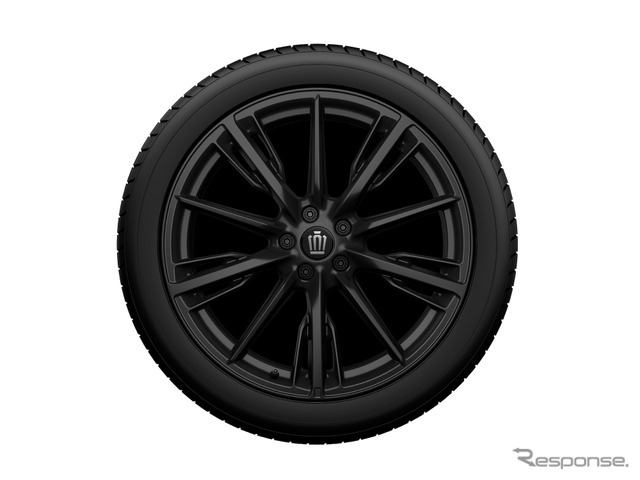 225/45R21タイヤ＆21×8.5Jアルミホイール（マットブラック塗装）＆センターオーナメント